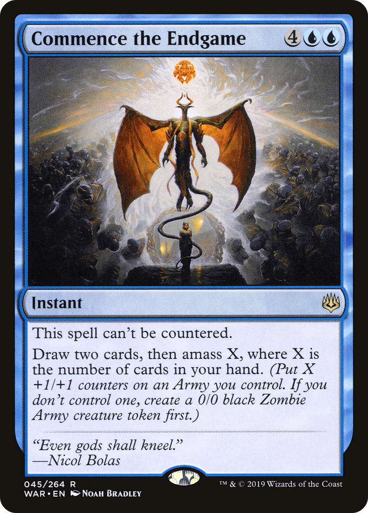 Commence the Endgame (WAR-045) [War of the Spark] Foil MTG Single Wizards of the Coast