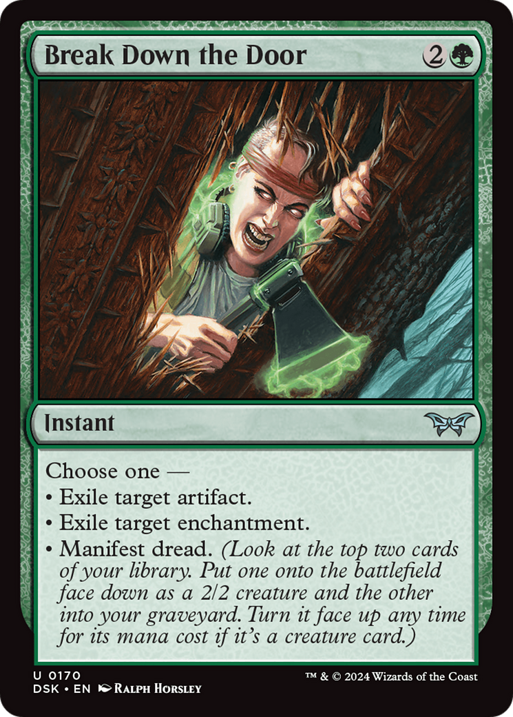 Break Down the Door (DSK-170) [Duskmourn: House of Horror] Foil MTG Single Wizards of the Coast