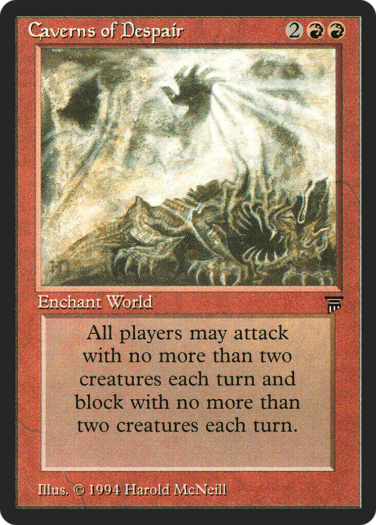 Caverns of Despair (LEG-) [Oldschool] Legends MTG Single Wizards of the Coast