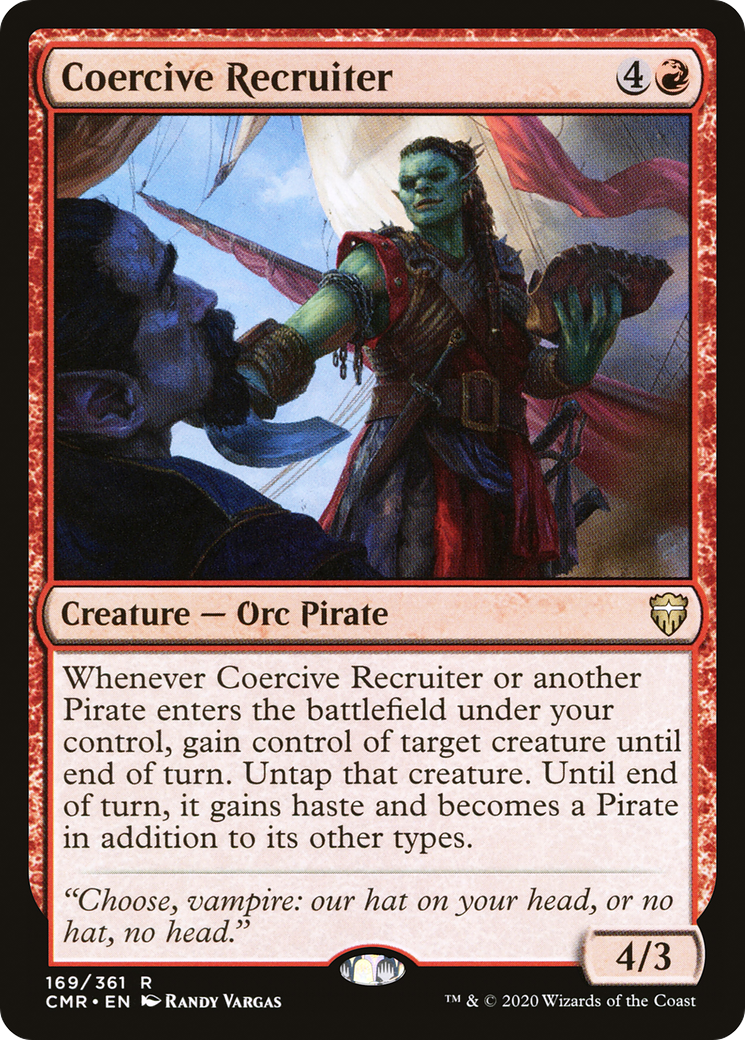Coercive Recruiter (CMR-169) [Commander Legends] MTG Single Wizards of the Coast