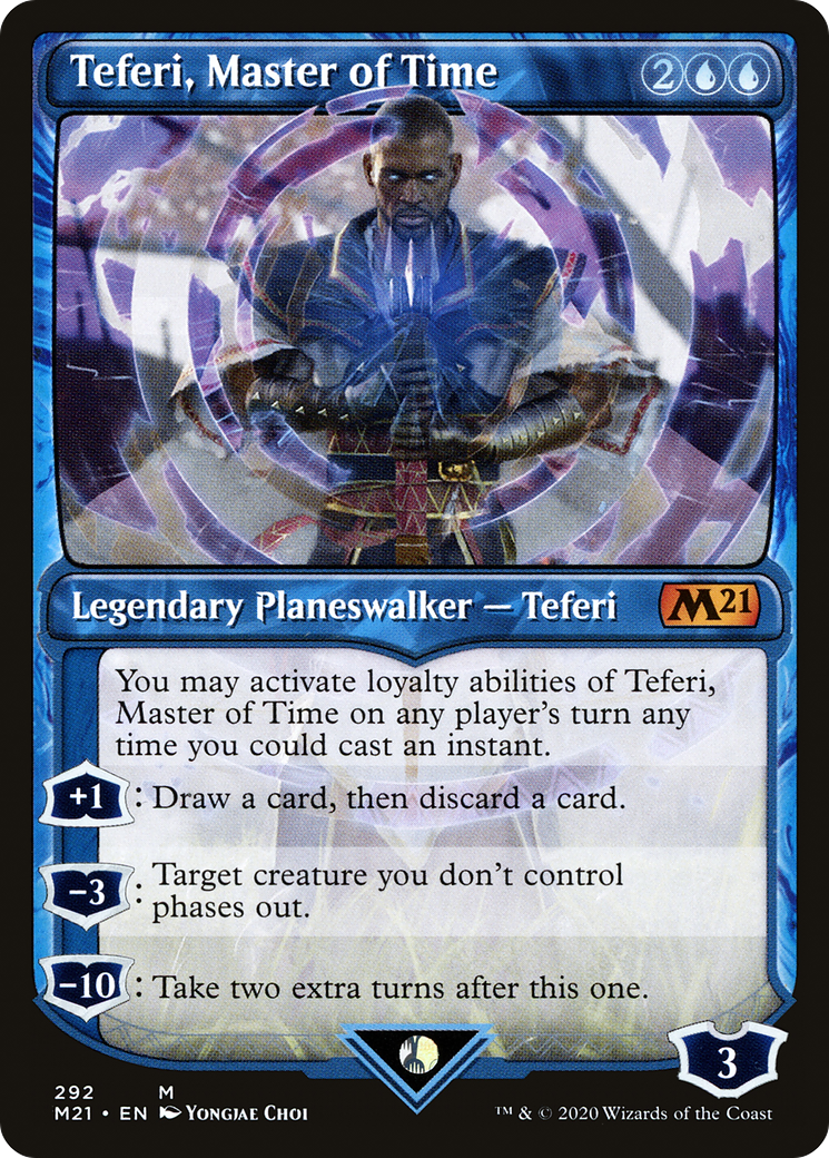 Teferi, Master of Time (292) (M21-292) [Core Set 2021] (Showcase) Foil MTG Single Wizards of the Coast
