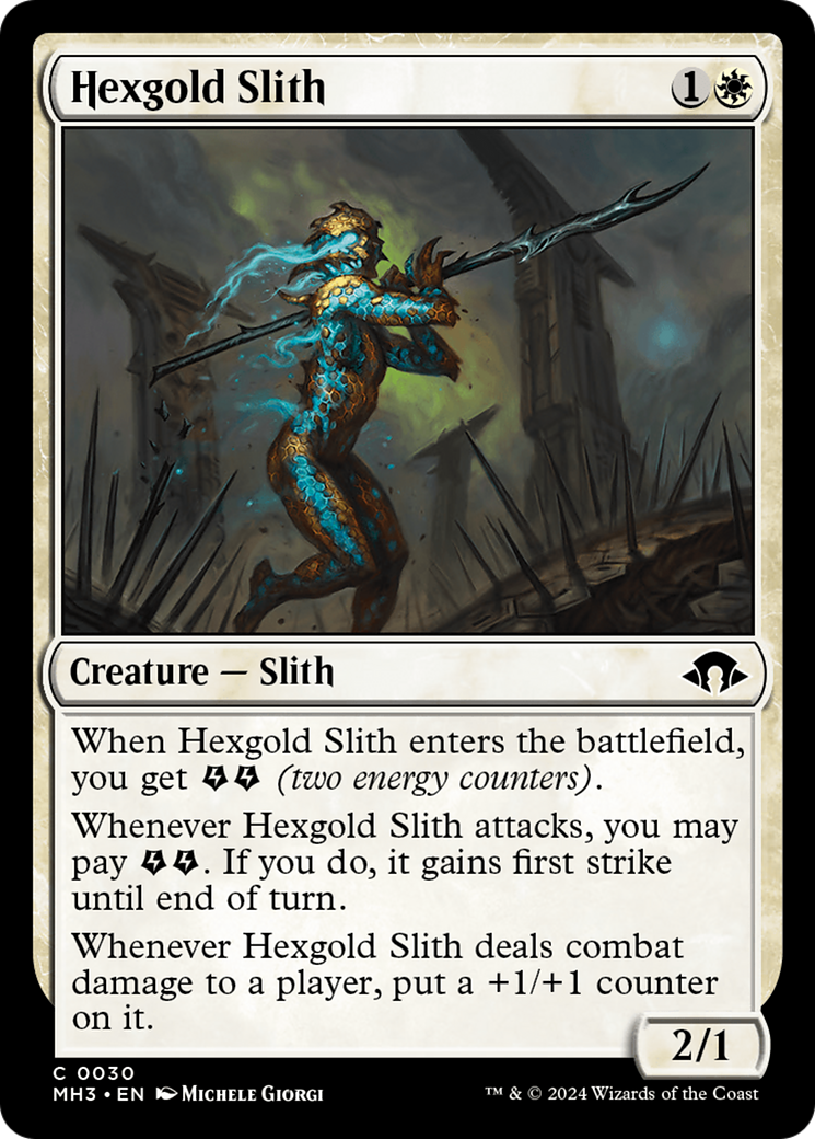 Hexgold Slith (MH3-030) [Modern Horizons 3] Foil MTG Single Modern Horizons 3