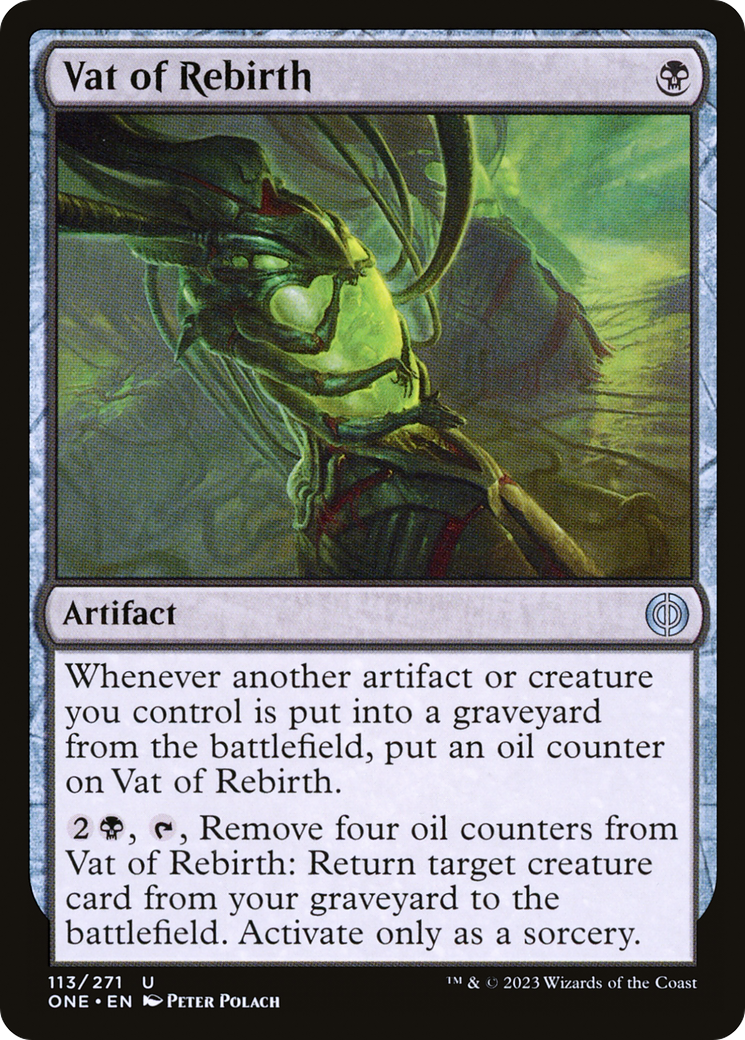 Vat of Rebirth (ONE-113) [Phyrexia: All Will Be One] MTG Single Wizards of the Coast