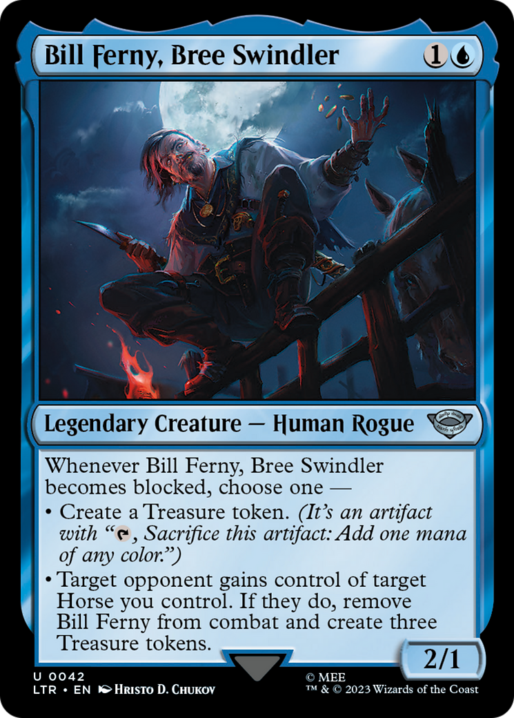 Bill Ferny, Bree Swindler (LTR-042) [The Lord of the Rings: Tales of Middle-earth] Foil MTG Single Wizards of the Coast