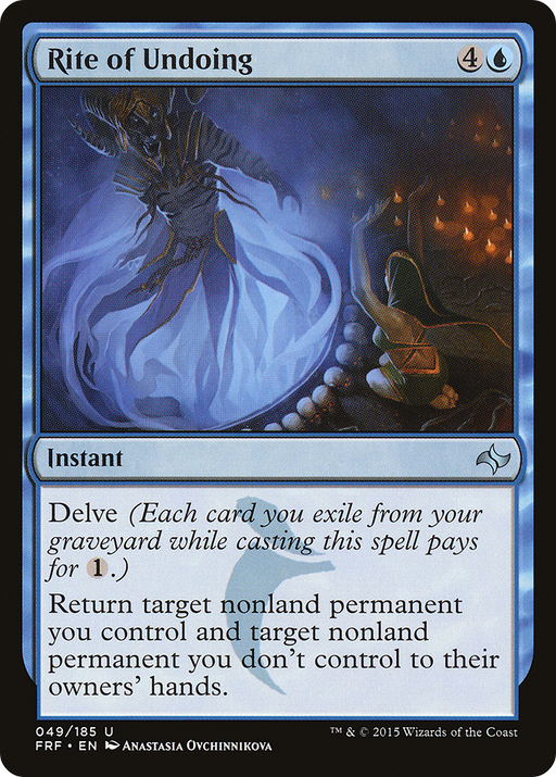 Rite of Undoing (FRF-049) [Fate Reforged] Foil MTG Single Wizards of the Coast