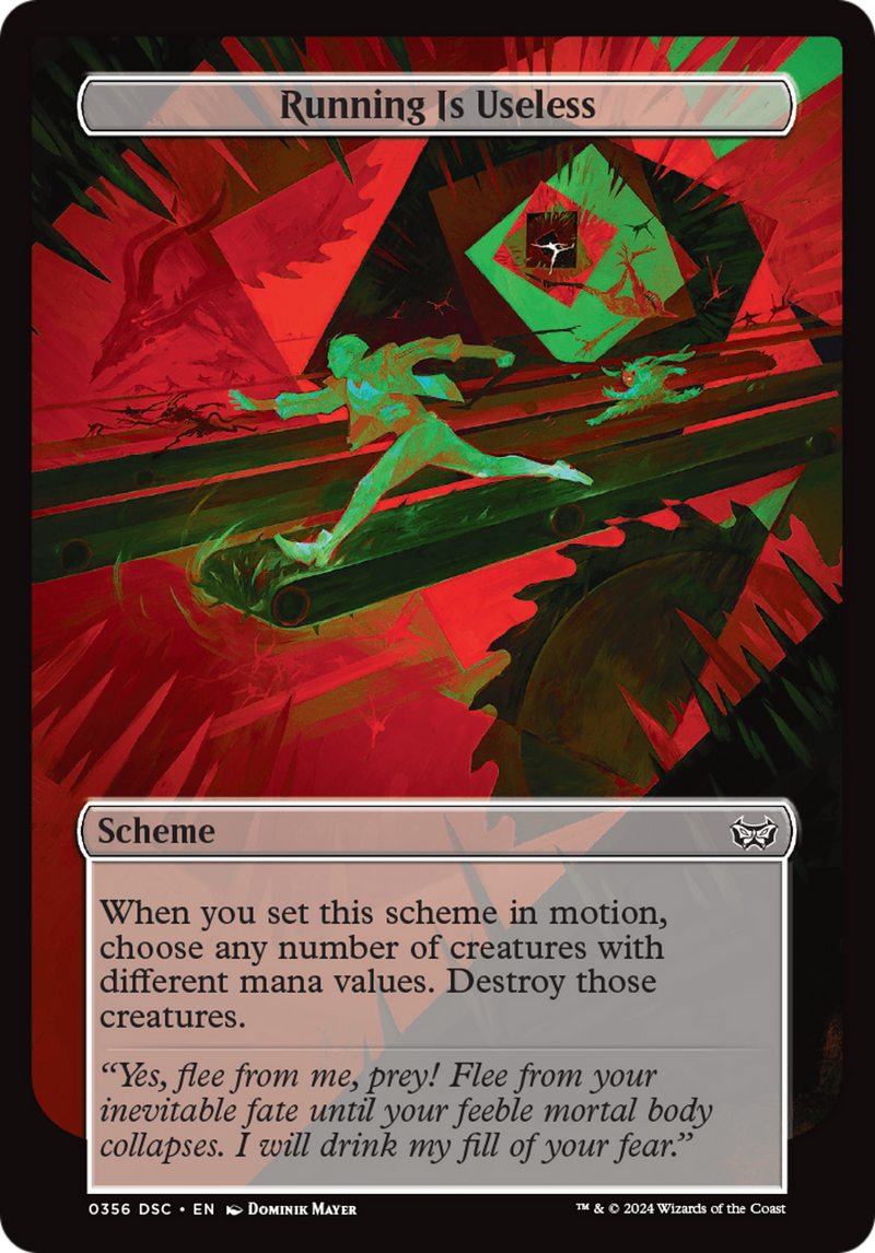 Running Is Useless (Full Art) (A:DSC-356) [Duskmourn: House of Horror Commander] MTG Single Wizards of the Coast