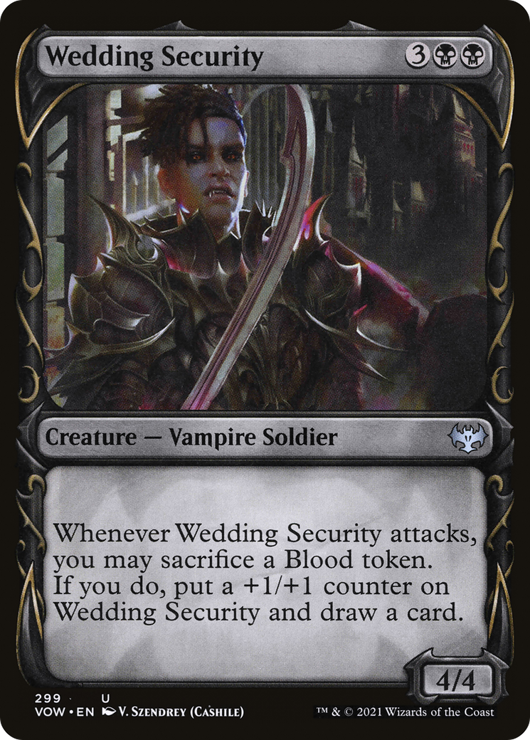 Wedding Security (VOW-299) [Innistrad: Crimson Vow] (Showcase) Foil MTG Single Wizards of the Coast