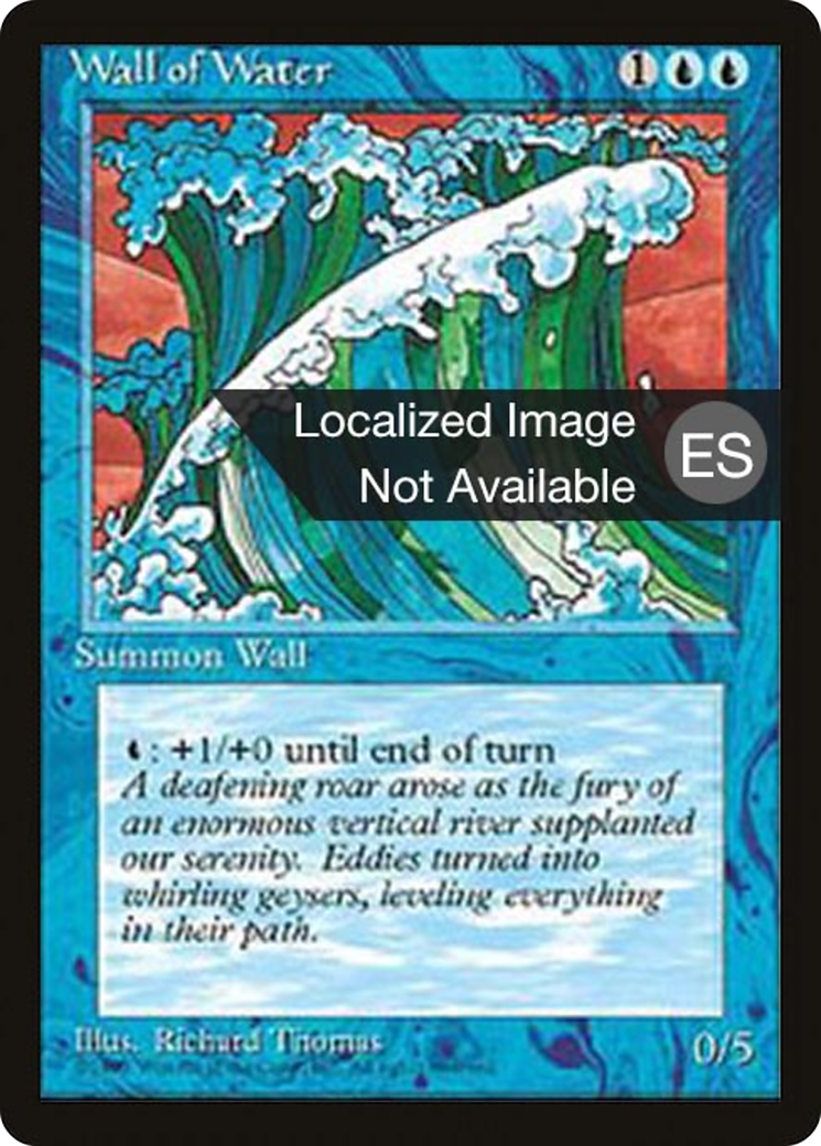Wall of Water (4BB-114) [Fourth Edition Foreign Black Border] MTG Single Wizards of the Coast