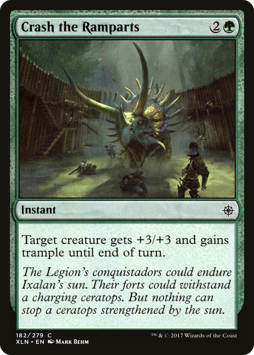 Crash the Ramparts (XLN-182) [Ixalan] MTG Single Wizards of the Coast