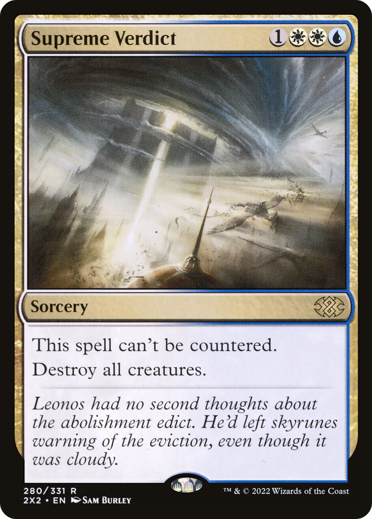 Supreme Verdict (2X2-280) [Double Masters 2022] MTG Single Wizards of the Coast