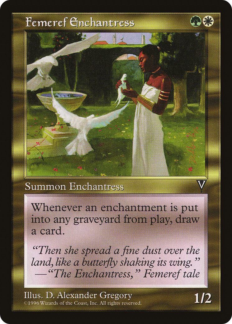 Femeref Enchantress (VIS-) [Visions] MTG Single Wizards of the Coast