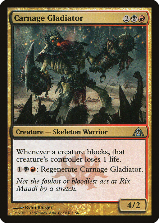 Carnage Gladiator (DGM-061) [Dragon's Maze] MTG Single Wizards of the Coast