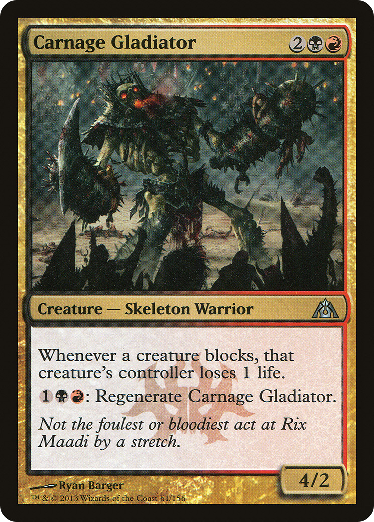 Carnage Gladiator (DGM-061) [Dragon's Maze] Foil MTG Single Wizards of the Coast