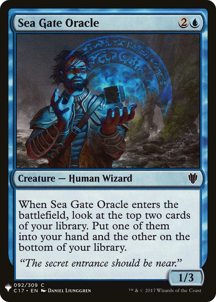 Sea Gate Oracle (LIST-C17-92) [Mystery Booster] The List MTG Single Wizards of the Coast