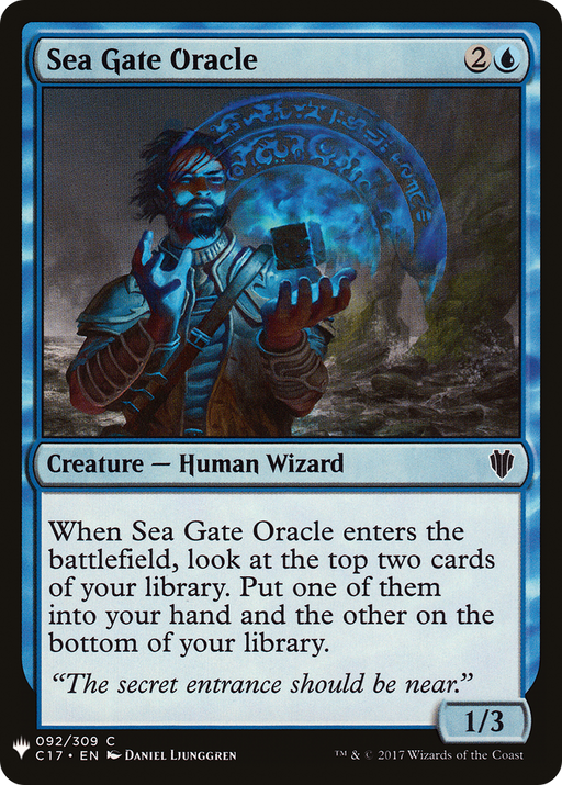Sea Gate Oracle (LIST-C17-92) [Mystery Booster] The List MTG Single Wizards of the Coast