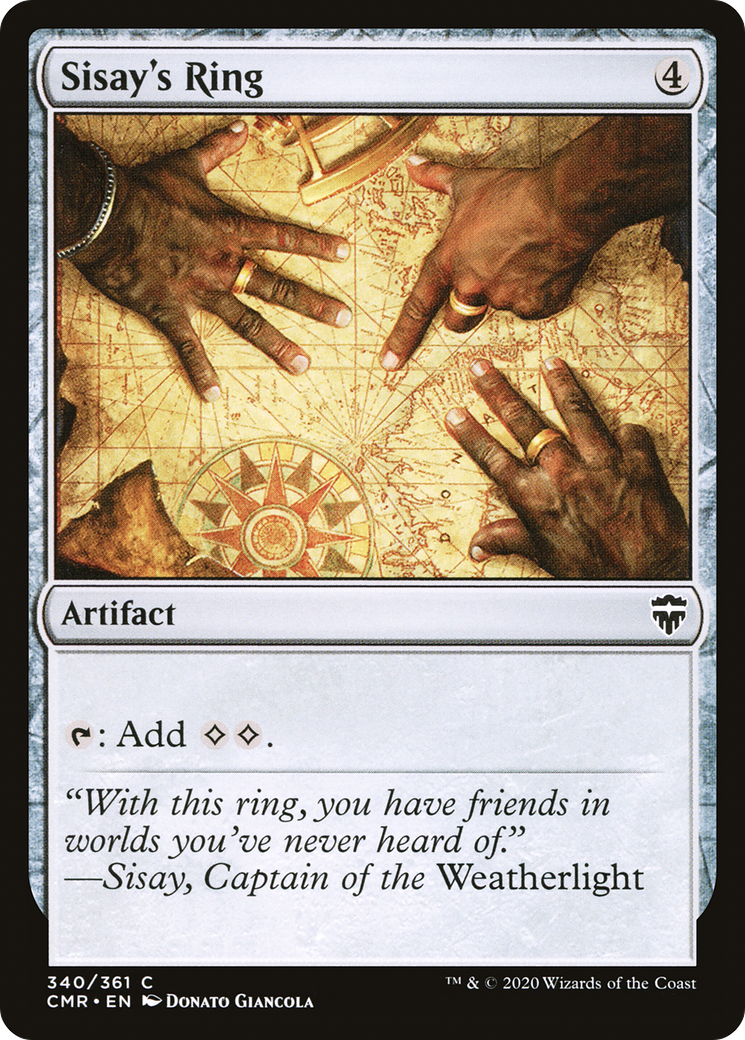 Sisay's Ring (CMR-340) [Commander Legends] MTG Single Wizards of the Coast