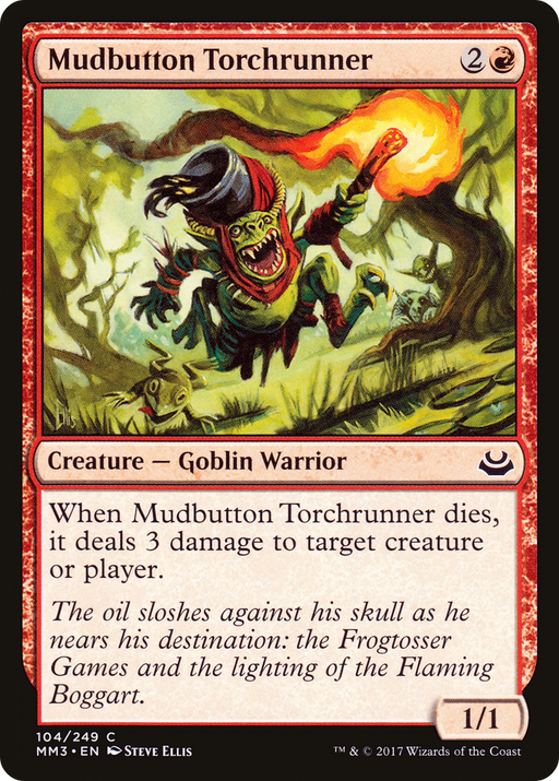 Mudbutton Torchrunner (MM3-104) [Modern Masters 2017] Foil MTG Single Modern Masters 2017