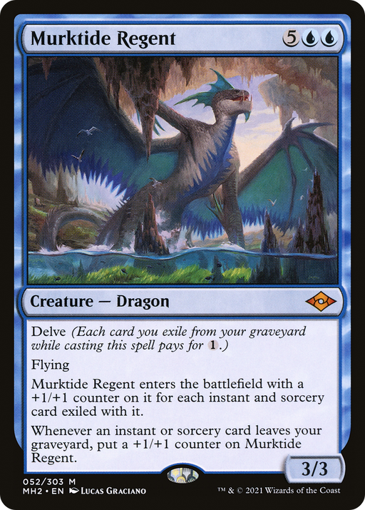 Murktide Regent (MH2-052) [Modern Horizons 2] Foil MTG Single Modern Horizons 2