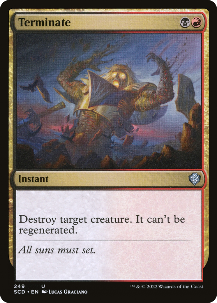Terminate (SCD-249) [Starter Commander Decks] MTG Single Wizards of the Coast