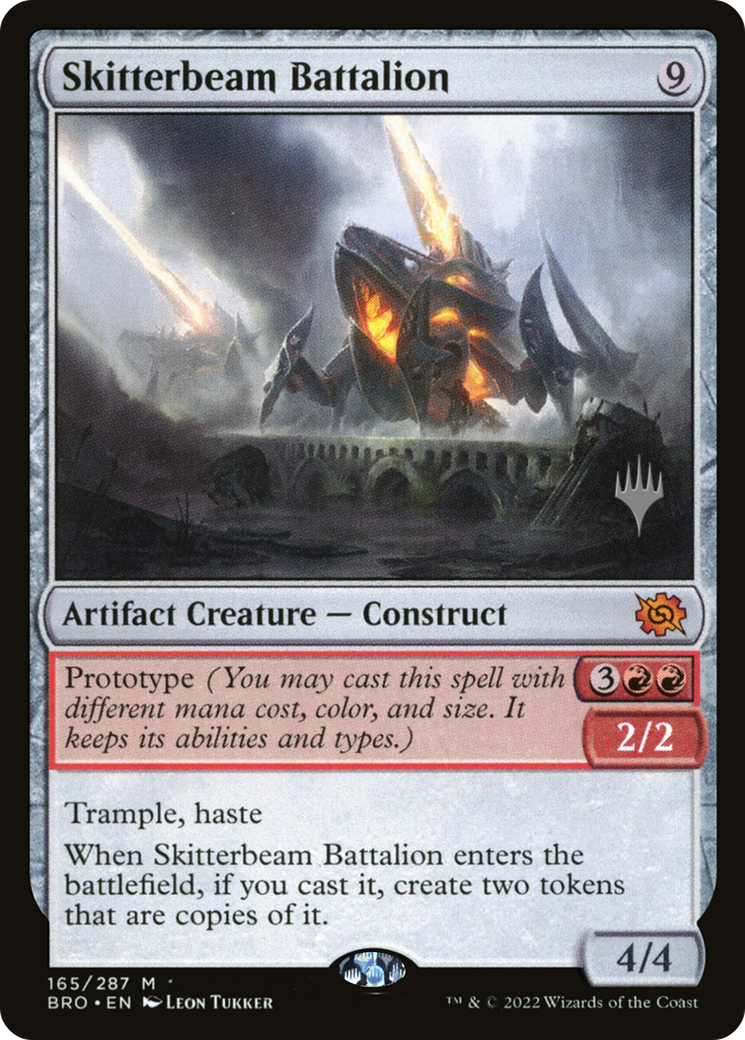 Skitterbeam Battalion (PPBRO-165) [The Brothers' War Promos] Foil MTG Single Wizards of the Coast