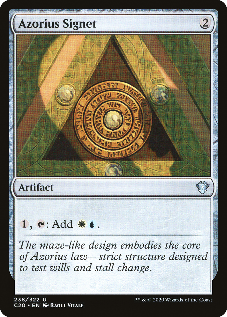 Azorius Signet (C20-238) [Commander 2020] MTG Single Wizards of the Coast