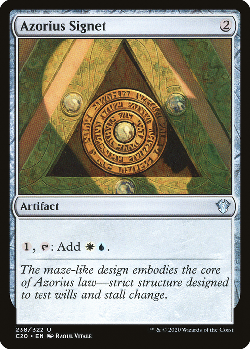 Azorius Signet (C20-238) [Commander 2020] MTG Single Wizards of the Coast