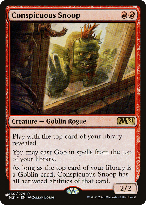 Conspicuous Snoop (LIST-139/274) [Mystery Booster] The List MTG Single Wizards of the Coast