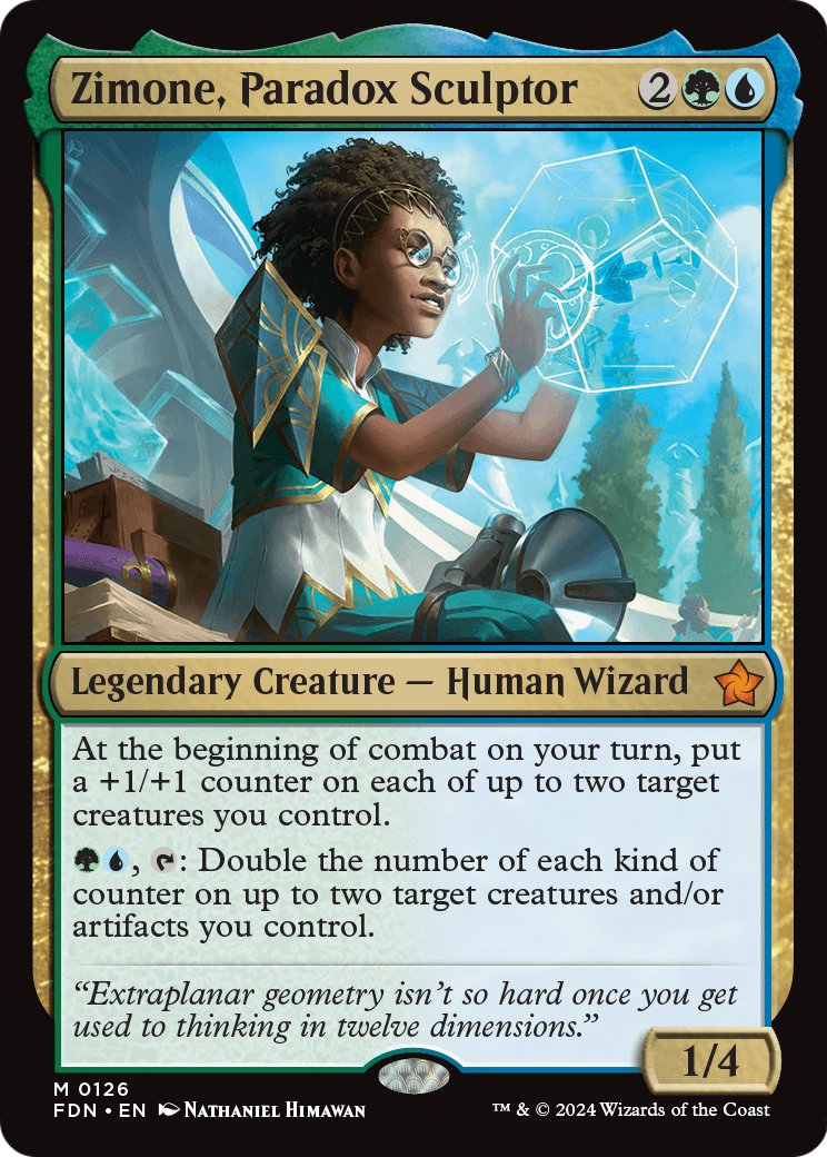 Zimone, Paradox Sculptor (FDN-126) [Foundations] MTG Single Wizards of the Coast