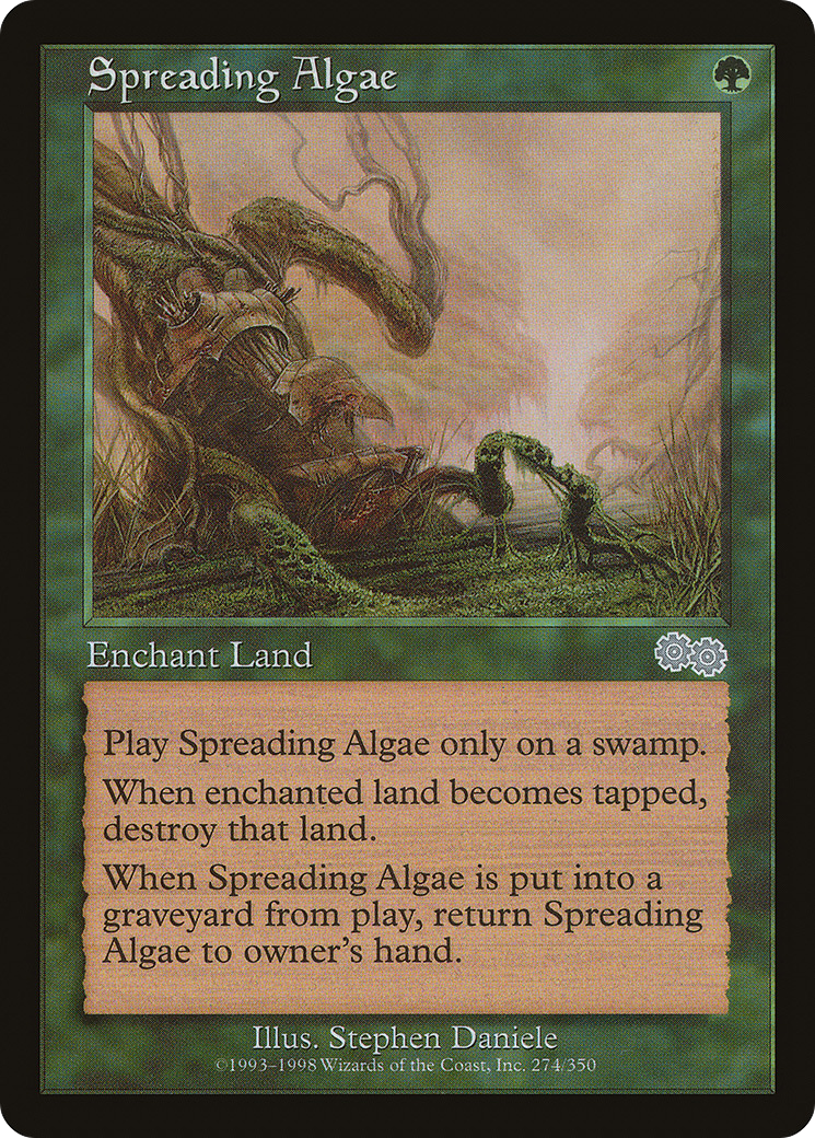 Spreading Algae (USG-274) [Urza's Saga] MTG Single Wizards of the Coast