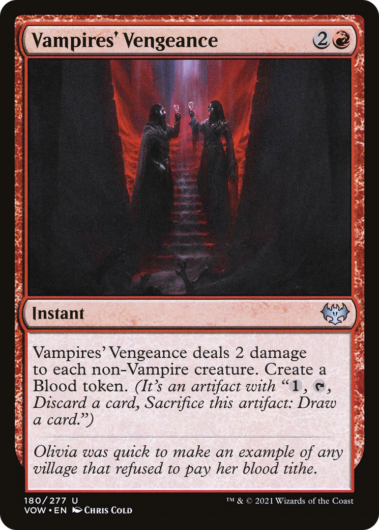 Vampires' Vengeance (VOW-180) [Innistrad: Crimson Vow] MTG Single Wizards of the Coast