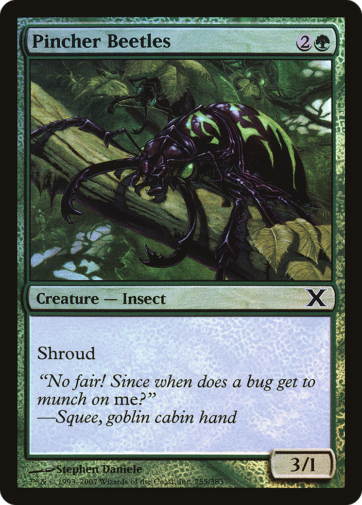 Pincher Beetles (10E-285★) [Tenth Edition] Foil MTG Single Wizards of the Coast