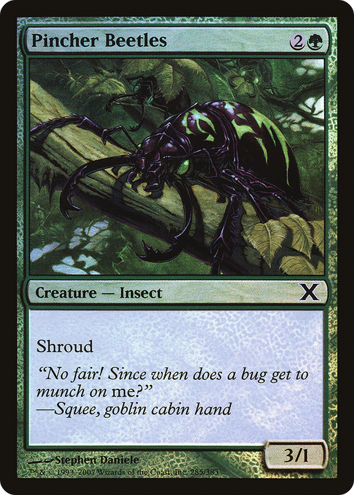 Pincher Beetles (10E-285★) [Tenth Edition] Foil MTG Single Wizards of the Coast