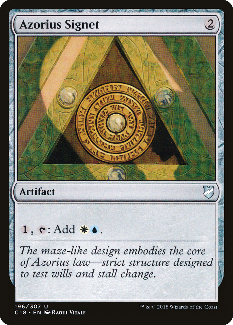 Azorius Signet (C18-196) [Commander 2018] MTG Single Wizards of the Coast