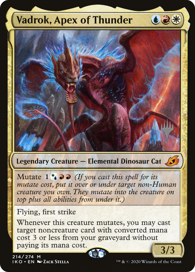 Vadrok, Apex of Thunder (PPIKO-214) [Ikoria: Lair of Behemoths Promos] MTG Single Wizards of the Coast