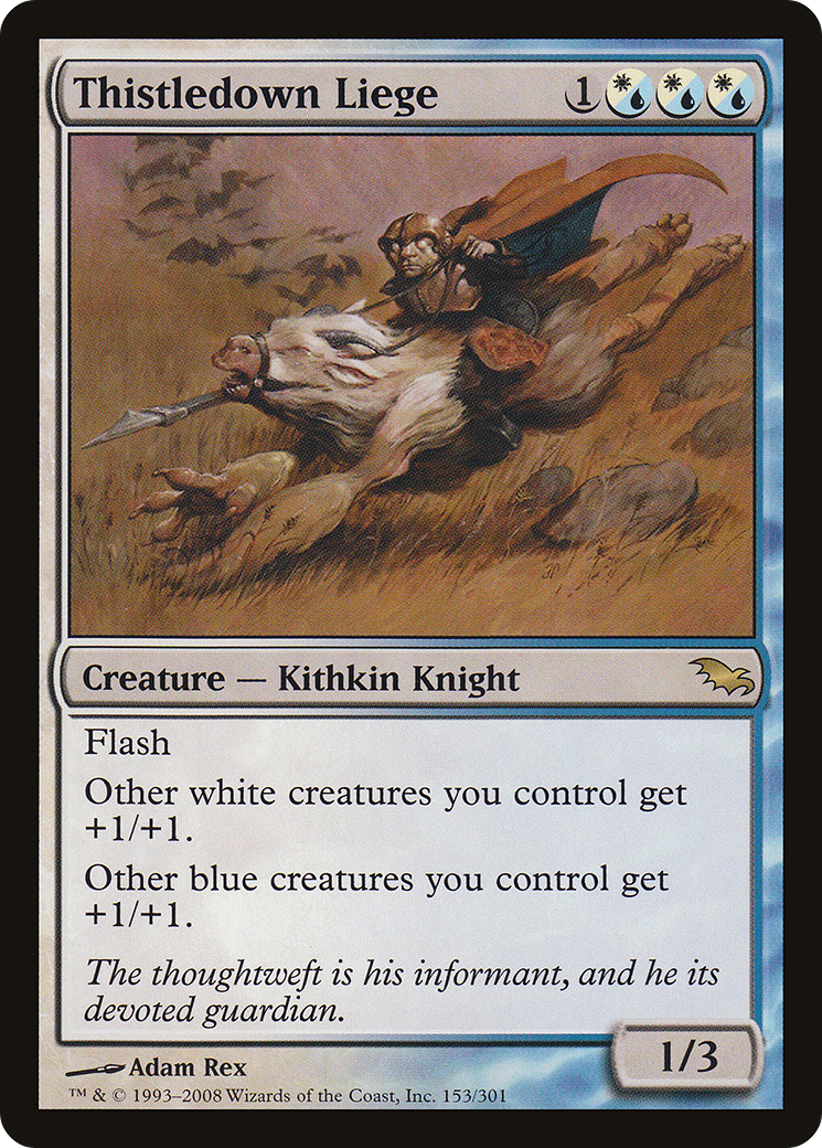 Thistledown Liege (SHM-153) [Shadowmoor] MTG Single Wizards of the Coast