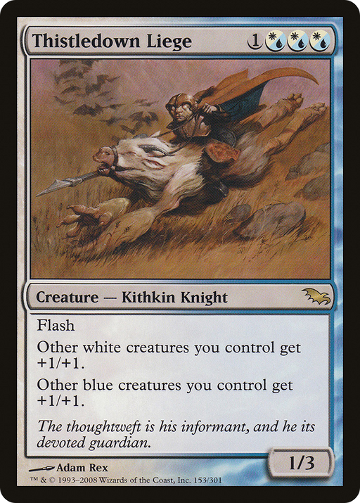 Thistledown Liege (SHM-153) [Shadowmoor] MTG Single Wizards of the Coast