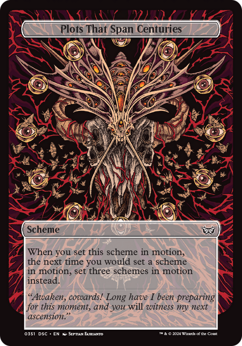 Plots That Span Centuries (Full Art) (A:DSC-351) [Duskmourn: House of Horror Commander] MTG Single Wizards of the Coast