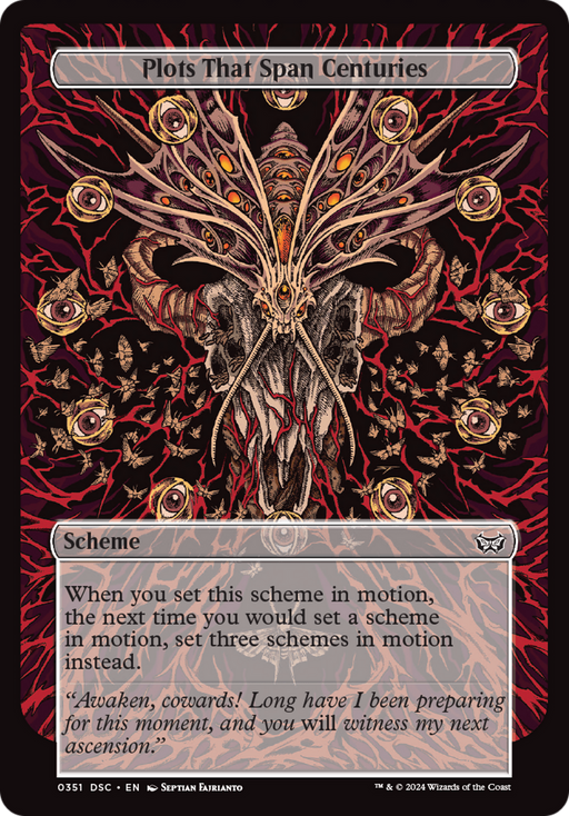 Plots That Span Centuries (Full Art) (A:DSC-351) [Duskmourn: House of Horror Commander] MTG Single Wizards of the Coast