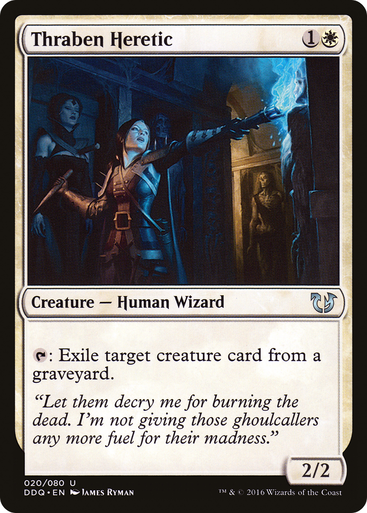 Thraben Heretic (DDQ-020) [Misc] Duel Decks: Blessed vs. Cursed MTG Single Wizards of the Coast