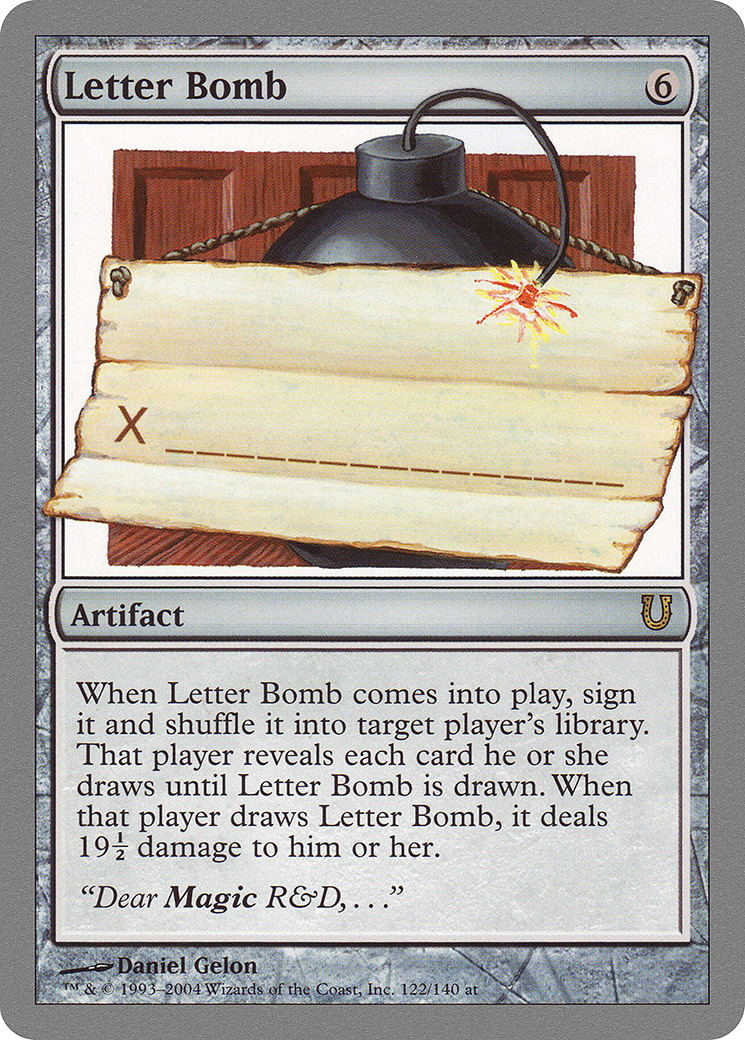 Letter Bomb (UNH-122) [Unhinged] MTG Single Wizards of the Coast