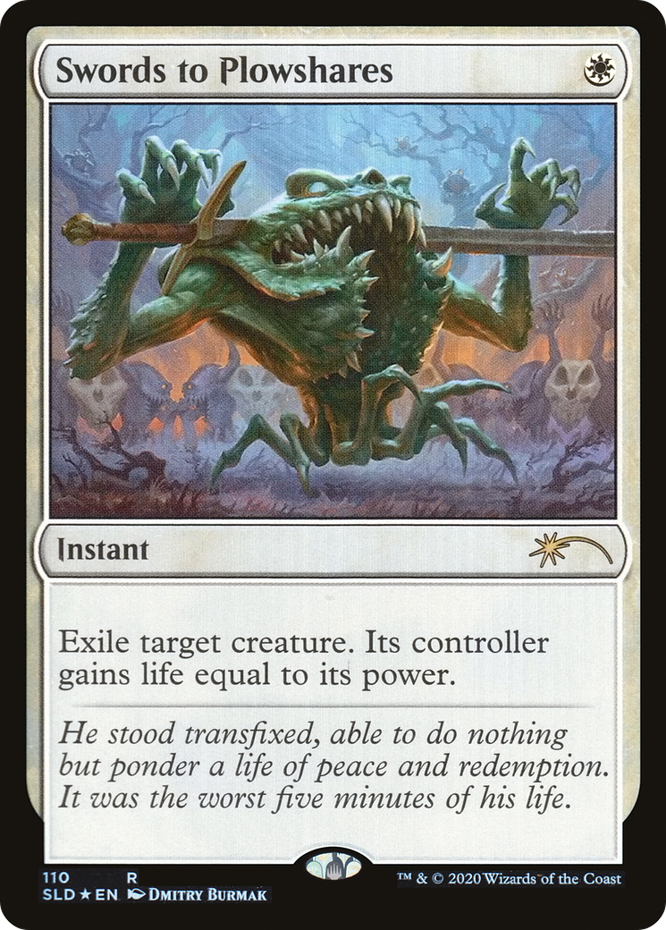Swords to Plowshares (110) (SLD-110) [Secret Lair] Drop MTG Single Wizards of the Coast