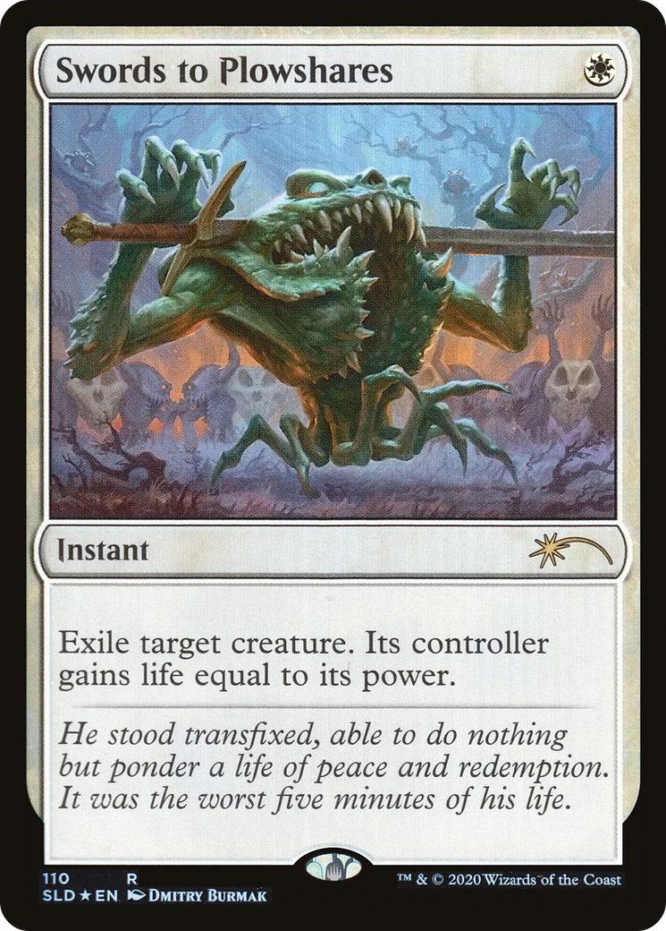 Swords to Plowshares (110) (SLD-110) [Secret Lair] Drop MTG Single Wizards of the Coast