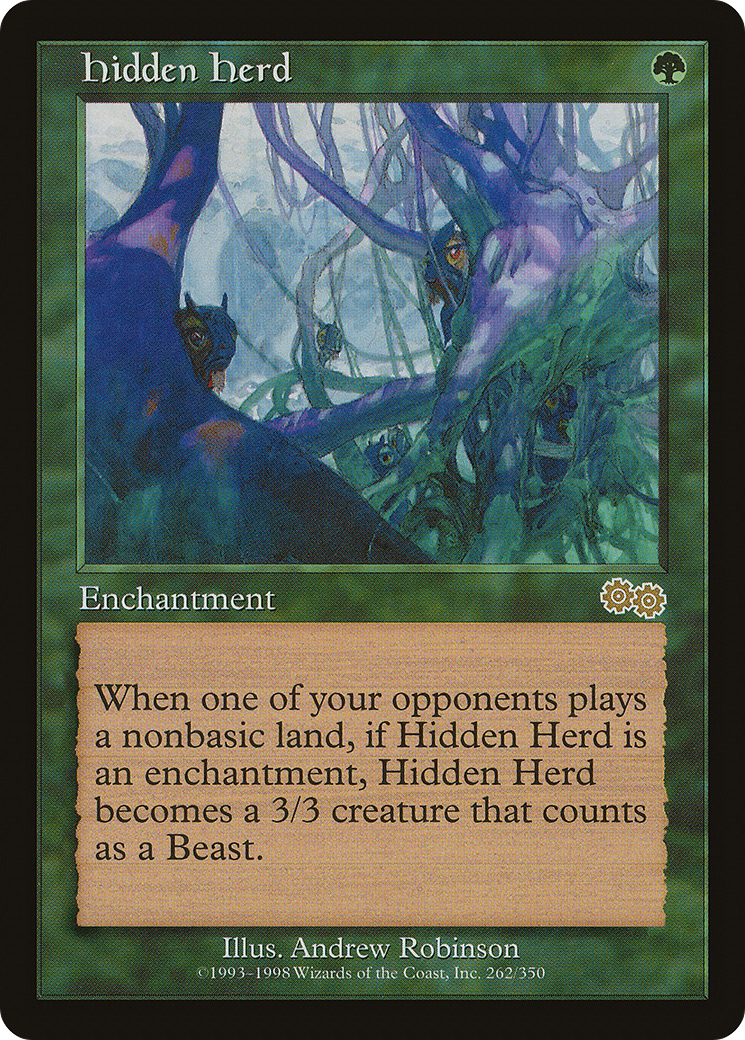 Hidden Herd (USG-262) [Urza's Saga] MTG Single Wizards of the Coast