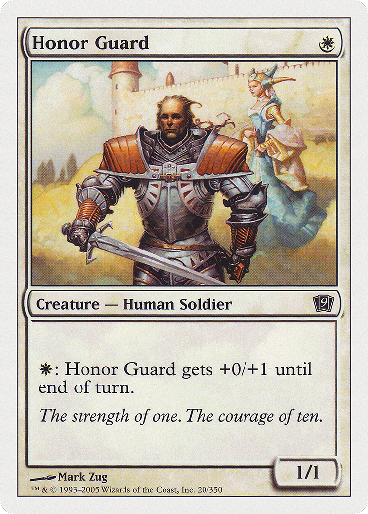Honor Guard (9ED-020) [9th Edition] Foil MTG Single Wizards of the Coast