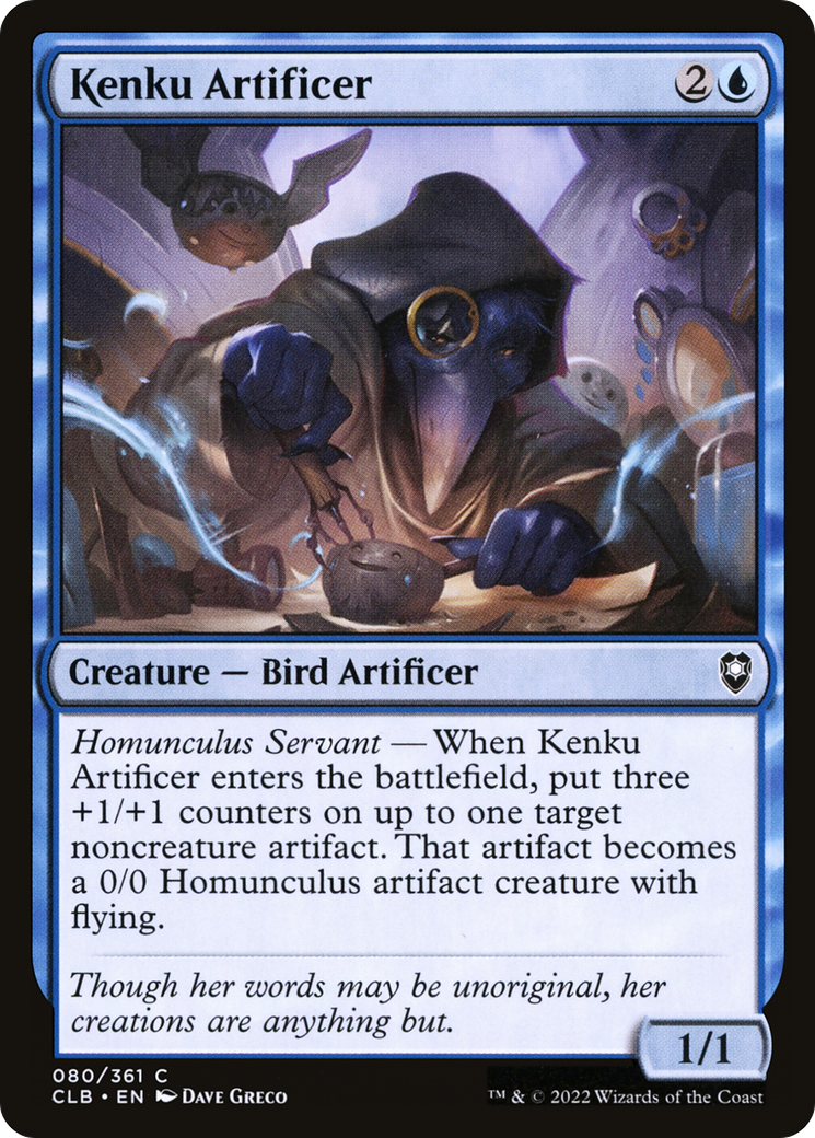 Kenku Artificer (CLB-080) [Commander Legends: Battle for Baldur's Gate] MTG Single Wizards of the Coast