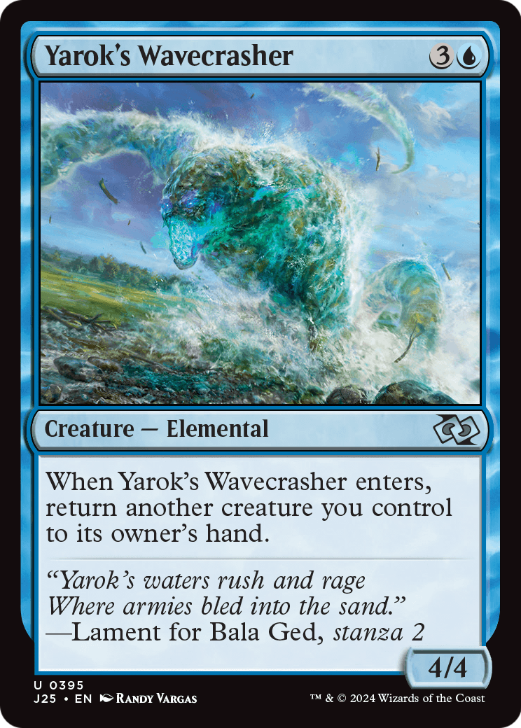 Yarok's Wavecrasher (J25-395) [Foundations Jumpstart] MTG Single Wizards of the Coast