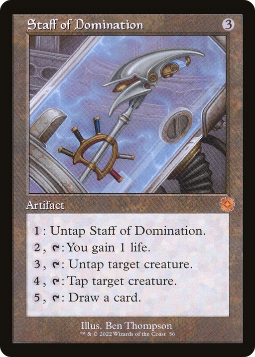 Staff of Domination (BRR-056) [The Brothers' War Retro Artifacts] MTG Single Wizards of the Coast