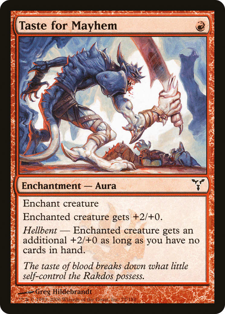 Taste for Mayhem (DIS-075) [Dissension] MTG Single Wizards of the Coast