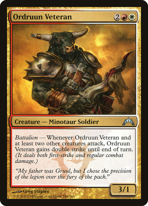 Ordruun Veteran (GTC-184) [Gatecrash] MTG Single Wizards of the Coast