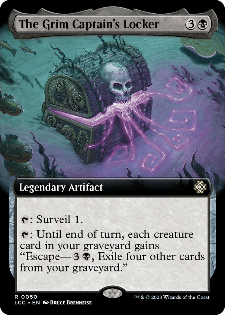 The Grim Captain's Locker (LCC-050) [The Lost Caverns of Ixalan Commander] (Extended Art) MTG Single Wizards of the Coast